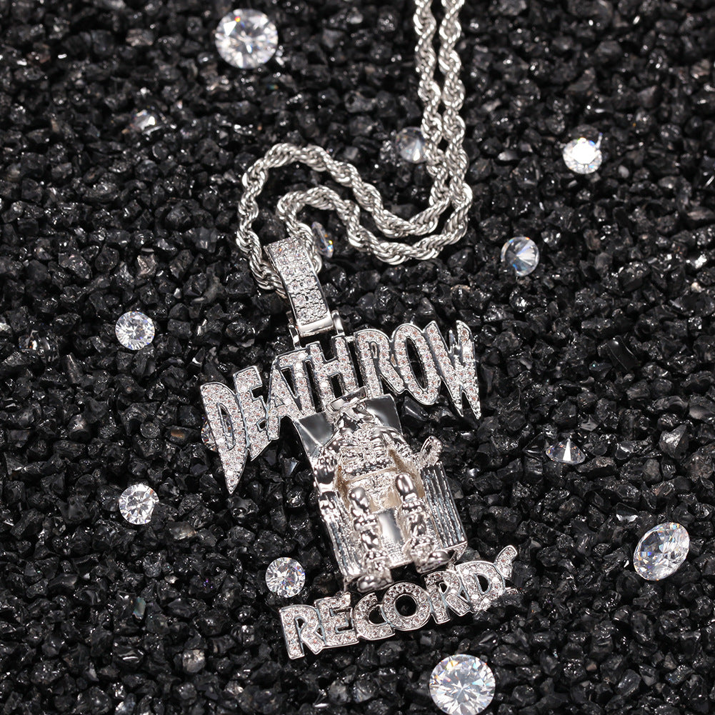 Stainless Steel Necklace Pendant | Deathrow Records Pendant Men - Stainless  Steel - Aliexpress
